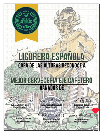 Mejor Cervecería Eje Cafetero